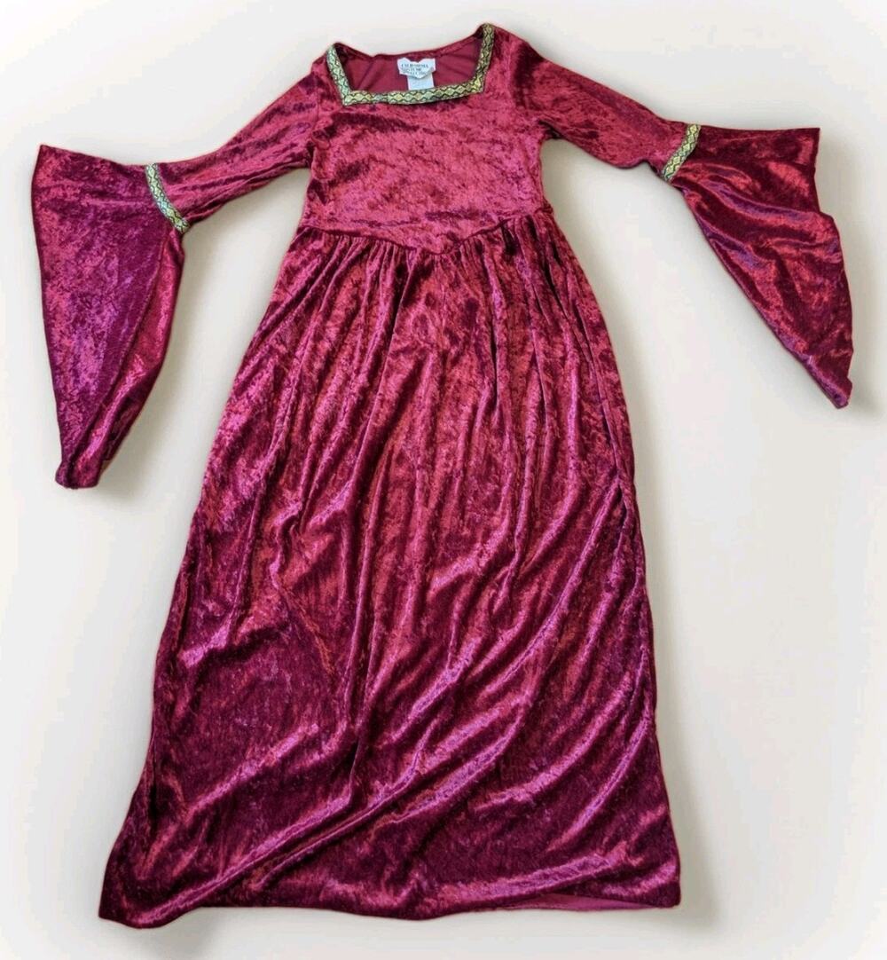 Vintage Lady Gwenhyfar Guinevere Girl M Velvet Medieval Renaissance Costume USA